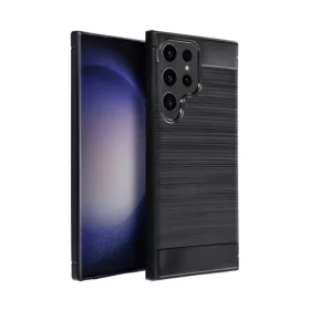 Carbon Samsung Galaxy S25 Ultra szilikon tok, fekete