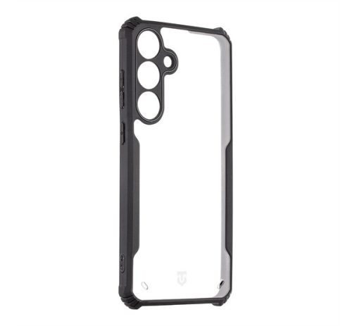 Tactical Quantum Stealth Samsung Galaxy S25+ hátlap tok, átlátszó/fekete