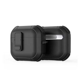 Dux Ducis PECP AirPods 4 műanyag/szilikon tok, fekete