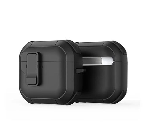 Dux Ducis PECP AirPods 4 műanyag/szilikon tok, fekete