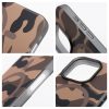 Forcell F-Protect Levels Samsung Galaxy S25 ütésálló MagSafe tok, Camo, barna-szürke