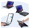 Dux Ducis DK Samsung Tab S10 Plus/S9 Plus/S9 FE Plus kihajtható tok vezeték nélküli billentyűzettel, fekete