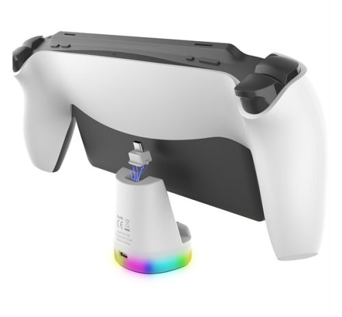 iPega P5P25 Mini Playstation Portal mágneses töltőállomás, fehér