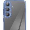 Glam Samsung Galaxy S25 Ultra szilikon tok kameravédő-lencsével, kék