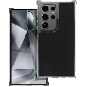   Matrix Samsung Galaxy S25 hátlap tok kameravédő peremmel, fekete (matt)