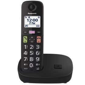 Panasonic KX-TGU110FXB nyomógombos Dect telefon, fekete