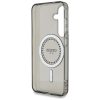 Guess Rhinestones Printed Classic Logo MagSafe Samsung Galaxy S25 kemény hátlap tok, fekete