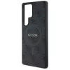 Guess Leather 4G Colored Ring Classic Logo MagSafe Samsung Galaxy S25 Ultra kemény hátlap tok, fekete