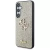Guess Fixed Glitter Big 4G Metal Logo Samsung Galaxy S25+ kemény hátlap tok, arany