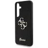 Guess Fixed Glitter Big 4G Metal Logo Samsung Galaxy S25+ kemény hátlap tok, fekete