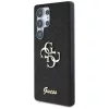 Guess Fixed Glitter Big 4G Metal Logo Samsung Galaxy S25 Ultra kemény hátlap tok, fekete