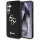 Guess Fixed Glitter Big 4G Metal Logo Samsung Galaxy S25 kemény hátlap tok, fekete