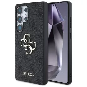   Guess Big 4G Logo Classic Logo Samsung Galaxy S25 Ultra kemény hátlap tok, fekete