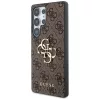 Guess Big 4G Logo Classic Logo Samsung Galaxy S25 Ultra kemény hátlap tok, barna