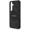 Guess 4G Round Patch Classic Logo Samsung Galaxy S25+ MagSafe kemény hátlap tok, fekete