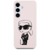 Karl Lagerfeld Silicone Graffiti Ikonik Printed Logo Samsung Galaxy S25 MagSafe tok, rózsaszín