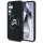 Karl Lagerfeld Silicone Double Heads And Circle Samsung Galaxy S25 MagSafe tok, fekete