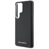 Karl Lagerfeld Saffiano Full Wrapped Elongated Metal Logo Samsung Galaxy S25 Ultra MagSafe tok, fekete