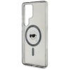 Karl Lagerfeld Button Karl Head Printed Logo Galaxy S25 Ultra MagSafe hátlap tok, fekete