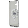Karl Lagerfeld Button Choupette Head Printed Logo Galaxy S25 MagSafe hátlap tok, fekete