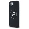 Karl Lagerfeld Liquid Silicone K&CH Heads Apple iPhone 17e / iPhone 16e MagSafe tok, fekete