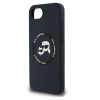 Karl Lagerfeld Liquid Silicone K&CH Heads Apple iPhone 17e / iPhone 16e MagSafe tok, fekete