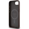 Guess PU Leather 4G Colored Ring Apple iPhone 17e / iPhone 16e MagSafe tok, barna