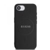 Guess PU Grained Classic Logo Apple iPhone 17e / iPhone 16e MagSafe tok, fekete