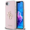 Guess PU Grained 4G Metal Logo Apple iPhone 17e / iPhone 16e hátlap tok, rózsaszín