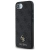 Guess PU 4G Small Metal Logo Apple iPhone 17e / iPhone 16e MagSafe hátlap tok, sötétszürke