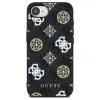 Guess PU 4G Peony Logo Apple iPhone 17e / iPhone 16e MagSafe hátlap tok, fekete