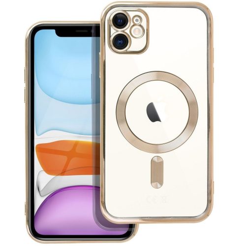Electro Mag Apple iPhone 17e / iPhone 16e MagSafe kompatibilis hátlap tok, arany