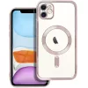 Electro Mag Apple iPhone 17e / iPhone 16e MagSafe kompatibilis hátlap tok, rose gold