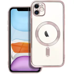   Electro Mag Apple iPhone 17e / iPhone 16e MagSafe kompatibilis hátlap tok, rose gold