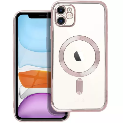 Electro Mag Apple iPhone 17e / iPhone 16e MagSafe kompatibilis hátlap tok, rose gold