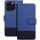 Gomma Apple iPhone 17e / iPhone 16e flip/oldalra nyíló tok kártyatartó résszel, kék