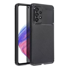   Forcell Carbon Premium Samsung Galaxy A36 karbon mintás szilikon tok, fekete