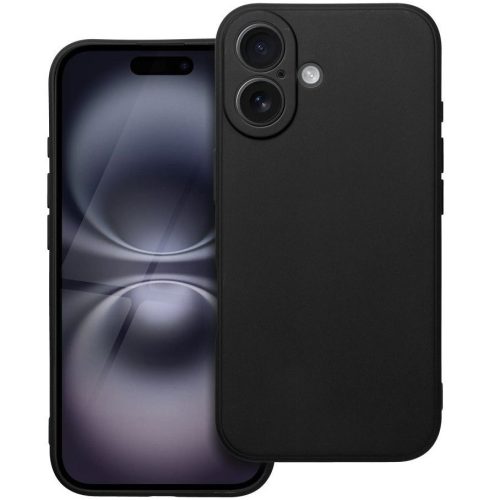 Matt szilikon Samsung Galaxy A36 tok, fekete
