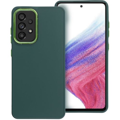 Frame Samsung Galaxy A26 közepesen ütésálló tok kameravédő kerettel, zöld