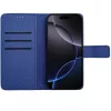 Gomma Samsung Galaxy A26 flip/oldalra nyíló tok kártyatartó résszel, kék