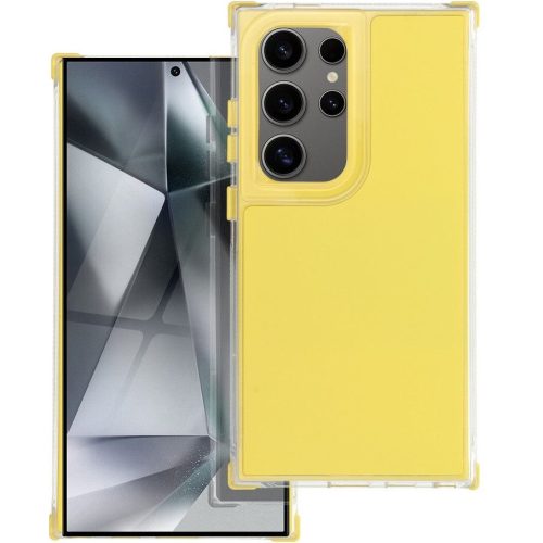 Matrix Samsung Galaxy A26 hátlap tok kameravédő peremmel, sárga (matt)