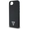 Guess Grained Triangle Apple iPhone 17e / iPhone 16e MagSafe tok, fekete
