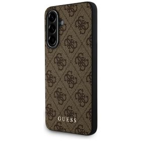   Guess 4G Metal Gold Logo Samsung Galaxy A36 hátlap tok, barna