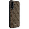 Guess 4G Metal Gold Logo Samsung Galaxy A36 hátlap tok, barna