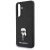 Karl Lagerfeld Fixed Glitter Ikonik Metal Pin Samsung Galaxy A56 hátlap tok, fekete