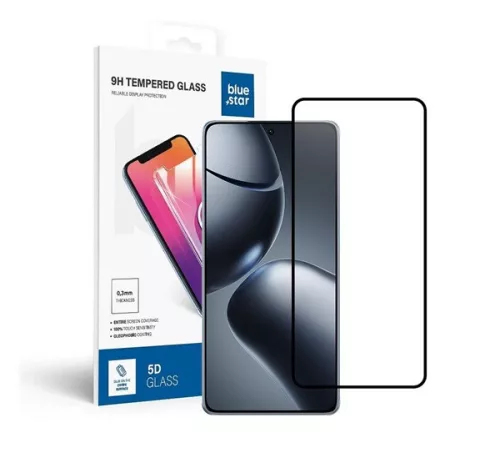 Blue Star Xiaomi 15 tempered glass kijelzővédő üvegfólia, fekete