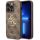 Guess PU 4G Metal Logo Apple iPhone 15 Pro hátlap tok, barna