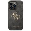 Guess PU 4G Metal Logo Apple iPhone 15 Pro hátlap tok, szürke