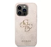 Guess PU 4G Metal Logo Apple iPhone 14 hátlap tok, rózsaszín