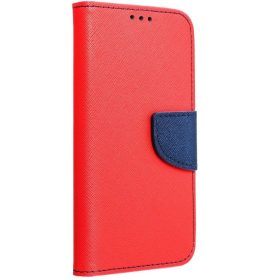 Fancy Motorola G35 5G mágneses flip tok, piros-kék